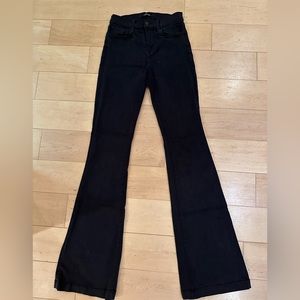 J BRAND sexy black stretchy high rise flares OBSESSED!! Great condition !!
